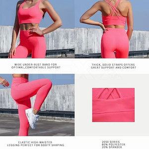 Ensemble de yoga pour femmes en polyester à usage extérieur à bas prix Ensemble de yoga pour femmes en matériau durable - Product Image 6