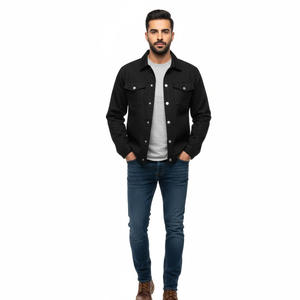 Chaqueta de Lona Forrada de Invierno para Hombre, Interior de Forro Polar Transpirable, Ropa de Trabajo para Exteriores, Logotipo Personalizado OEM, Estilo Urbano - Product Image 1