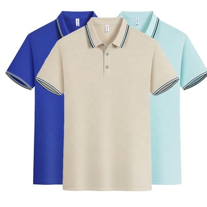 Chemise polo à manches courtes avec broderie imprimée, vente en gros de polos de golf unis, polos personnalisés pour hommes - Product Image 1