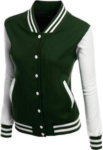 Chaquetas universitarias para mujer, ropa informal, Chaqueta de punto cálida de invierno ligera, característica transpirable, 100% de algodón transpirable - Product Image 4