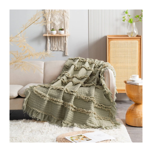 Manta Ligera para Sofá de 50x60 Pulgadas con Textura de Sarga, Certificación GOTS de la India, Ideal para Minoristas que Buscan Productos para el Hogar Suaves y Transpirables - Product Image 2