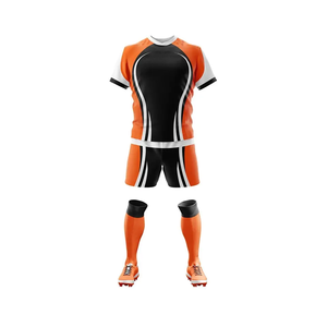 Uniformes de rugby à manches courtes légers à séchage rapide Maillot sublimé respirant Ensembles courts Vêtements de football - Product Image 5