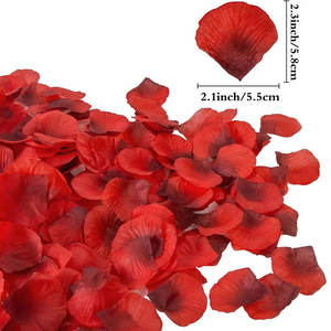 ดอกไม้ประดิษฐ์แบบผ้าไหมเหมือนจริง 100-5000 ชิ้น กลีบกุหลาบผ้าสำหรับตกแต่งงานแต่งงาน วันวาเลนไทน์ และงานรับปริญญา - Product Image 1
