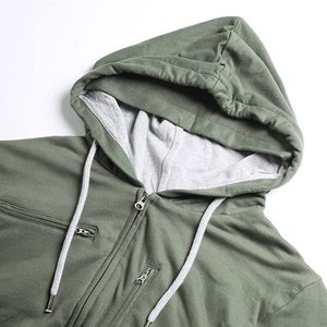Sudadera con capucha y cremallera personalizada, ropa de calle, diseño de moda, 2024 algodón, logotipo personalizado, sudaderas con capucha de gran tamaño para hombres - Product Image 3