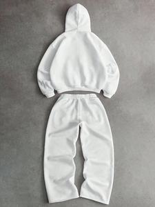 Survêtement personnalisé, nouvelle arrivée, broderie appliquée, poids lourd, prix bas, molleton de coton, qualité supérieure, streetwear - Product Image 2