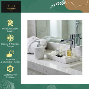 เครื่องจ่ายสบู่เหลวทำจากหินอ่อนทนทานสำหรับใช้ในโรงแรมและจอบดีไซน์เป็นมิตรต่อสิ่งแวดล้อมปรับแต่งได้ - Product Image 3