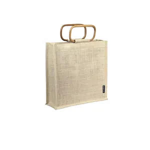 Tote Bags With Custom Printed Logo Fancy Fashionably Sustainable Top Quality Eco Friendly Jute Tote Bags For Sale