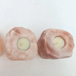 Top Trending Lightweight Himalayan Crystal Salt <b>Candle</b> Holder Factory Price Natural Crafts - Product Image 5