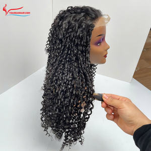 Top Product Transparent Lace Closure Steam Curly <b>Wig</b> 100% Raw Vietnamese Hair No <b>Synthetic</b> Custom Texture Wholesale Price - Product Image 3