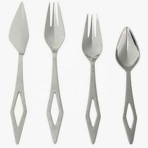 Cuillère de luxe en bois Twist épais poignée ronde miroir poli ustensiles de cuisine de styliste cuillère couteau et fourchette ensemble de couverts pour mariage - Product Image 4