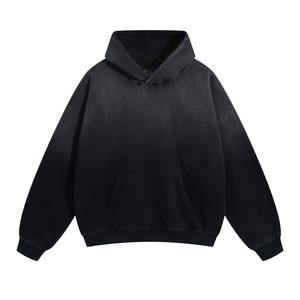 เสื้อฮู้ดดี้วินเทจแบบยูนิเซ็กซ์ สีไล่ระดับ ทรงโอเวอร์ไซส์ ลุคย้อนยุค ล้างสีแบบแอซิดวอช ผ้าหนา คุณภาพพรีเมียม - Product Image 6