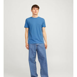 Fabricación de Camisetas Personalizadas con Logotipo Bordado para Hombre, Camiseta 100% Algodón para Hombre, Camiseta Lisa al por Mayor, de Manga Corta, Lavada y Acanalada - Product Image 6