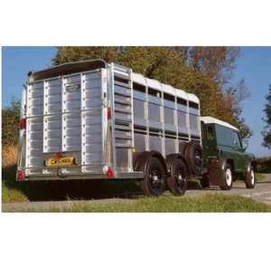 Remorque industrielle pour l'élevage et le transport d'animaux de ferme (bovins, chevaux, moutons) avec système hydraulique fiable - Product Image 4