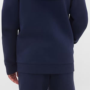 Trendy And Stylish Look With Full Sleeves And Zip Boys Cold Weather Hooded Top With Customizable Logo Designing For Solid Style - Product Image 6