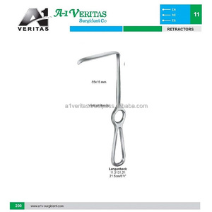 Retractor Langenbeck Manual de Acero Inoxidable, Base de Instrumentos Quirúrgicos Reutilizable, 21,5 cm, Fabricante Profesional de VERITAS - Product Image 6