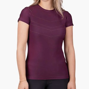 Ropa ecuestre elástica cómoda de 4 vías, diseño personalizado, venta al por mayor, camiseta Ecuestre para montar a caballo, capa Base superior - Product Image 1