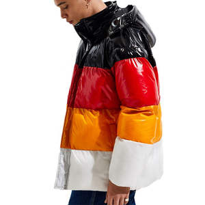 Chaqueta Acolchada Larga, Delgada, Brillante, Cálida, Impermeable, con Capucha, de Algodón Orgánico, Nueva Colección para Hombre - Product Image 2