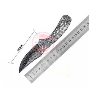 Personalizado hecho a mano caza Camping hoja en blanco Damasco cuchillos en blanco cuchillas - Product Image 2