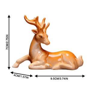 Escultura Navideña de Reno Real, Estatuilla Decorativa PARA EL Jardín del Hogar, Estatua de Ciervo Hecha a Mano, Suministros para Eventos, Decoración Al por Mayor - Product Image 4