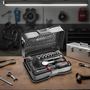 ชุดซ็อกเก็ตและดอกไขควง 6 จุด ขนาด 1/4 นิ้ว แบบเมตริก ยี่ห้อ Facom 21 ชิ้น - Product Image 3