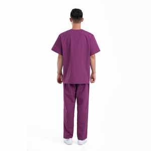 Uniformes Médicos Personalizados, Trajes Quirúrgicos Unisex de Mezclilla Tejida de Manga Corta para Detección de Agujas, Uso Hospitalario - Product Image 3