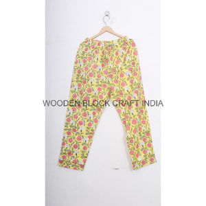 Hand block Cotton Plaid <b>Pj</b> <b>Set</b> for Women Sleepwear Handmade Soft Cotton Long Pajama Dress Floral Printed Nightwear Pajama <b>Set</b> - Product Image 4