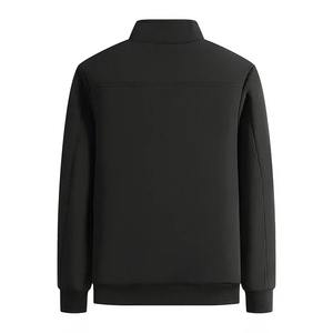 Chaqueta de invierno acolchada de algodón informal para hombre, abrigos gruesos y cálidos de otoño con decoración de piel, prendas de vestir nuevas de Color sólido - Product Image 5