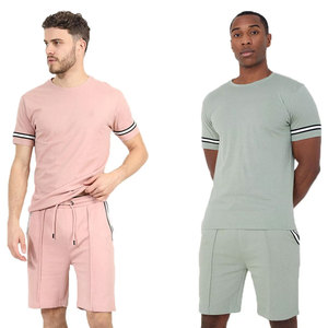 Conjunto corto de nuevo diseño para hombre logotipo personalizado verano talla grande conjunto corto de dos piezas para hombre conjunto corto transpirable para hombre - Product Image 6