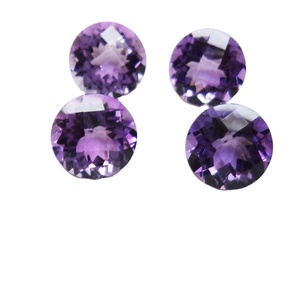 Piedra de amatista púrpura natural hecha a mano corte facetado forma redonda piedra preciosa suelta de la tienda al por mayor en línea ahora para la fabricación de joyas - Product Image 2