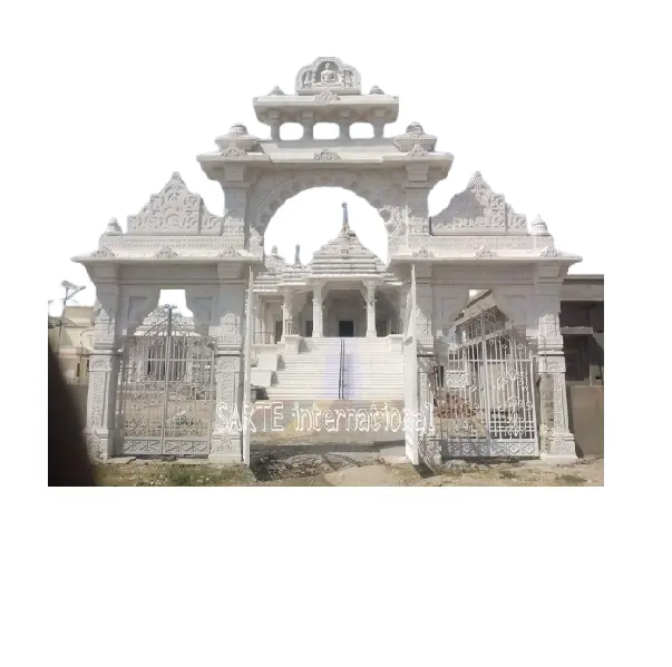 Wholesale hand carved marble Temple design for home Religious Carving Statue Marble Stone Temple Marble Stupa Sculpture