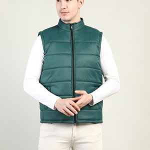 เสื้อแจ็คเก็ตแบบมีซิปแขนกุดสำหรับผู้ชาย,เสื้อแจ็คเก็ตบุนวมแบบมีซิปไม่มีแขนสำหรับใส่เล่นกีฬาเสื้อผ้าสวมใส่สบายๆในฤดูหนาว - Product Image 1