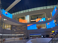 Pantalla LED Transparente y Flexible para Ventanas de Vidrio, Solución de Señalización Digital para Publicidad