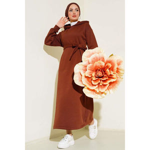New Season <b>Modest</b> <b>Satin</b> Women's Winter Islamic Clothing Ethnic Abaya <b>Dress</b> Kaftan Tunic Dubai Muslim Islamic Fashion - Product Image 3