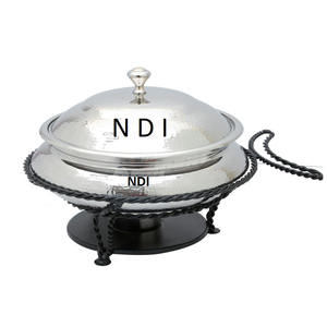 Chauffe-plat en métal pour buffet de meilleure qualité en cuivre Finition en métal Chauffe-plat - Product Image 3