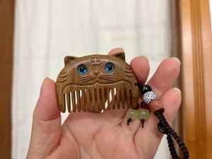 Peigne de toilettage en bois naturel écologique, fait main, poli, antistatique, durable, pour hommes, salon et usage domestique - Product Image 2