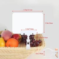 Porte-étiquette en PVC de haute qualité, écologique et durable, personnalisé OEM ODM, pour l'affichage en supermarché avec un dos magnétique adhésif