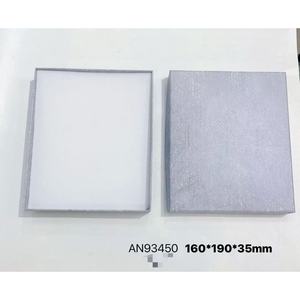 ฐานภาชนะใส่เครื่องประดับ160*190*35มม. สีเทาซีเมนต์พร้อมจุดสีขาวและกล่องของขวัญตกแต่ง - Product Image 1