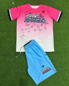 ชุดเสื้อยืดกางเกงขาสั้นผ้าซาตินพิมพ์ลายแบบกำหนดเอง พรีเมียมทันสมัยสำหรับผู้ชาย โพลีเอสเตอร์/คอตตอน ระบายอากาศได้ดี ชุดเสื้อยืดฤดูร้อนแบบกำหนดเอง - Product Image 6
