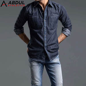 Camisa de Mezclilla para Hombre, Corte Ajustado, Fabricación Profesional, Ropa Casual para Uso en Exteriores, con Personalización - Product Image 1