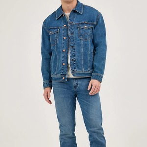 Wholesale Price Custom Made Logo <b>Denim</b> And <b>Jackets</b> In Solid Color 100% Cotton <b>Denim</b> <b>Jacket</b> Streetwear For Man <b>Denim</b> <b>Jacket</b> - Product Image 5