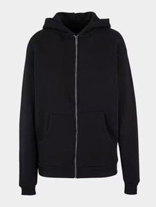 Sweat à capuche uni à fermeture éclair pour hommes Sweat-shirt classique en molleton de couleur unie avec poches avant et capuche à cordon de serrage pour tenue décontractée - Product Image 4