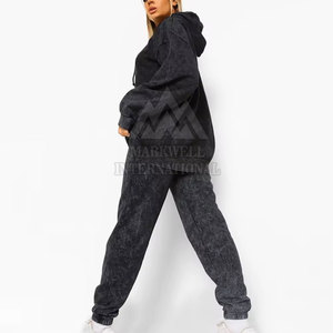Sportswear High Quality Fashion Women Acid Wash Tracksuit Activewear <b>Running</b> Wear Tracksuit For Women - Product Image 2