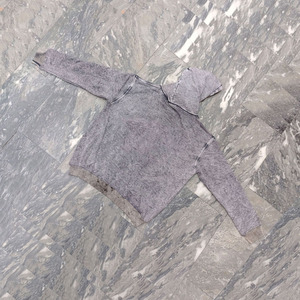 Sudaderas con capucha de lavado ácido de alta calidad Jersey de color gris Ropa informal de gran tamaño Sudaderas con capucha cálidas de invierno con logotipo serigrafiado - Product Image 4