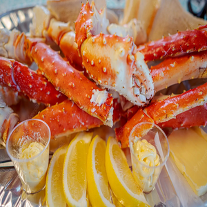 CRABE ROYAL ROUGE ÉPINEUX SURGELÉ PAS CHER (CRABE ROYAL D'ALASKA) avec options de ROE (œufs) et de découpe... - Product Image 3