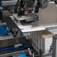 Emballeur robotique compact à vitesse moyenne DRON de fabrication italienne Machine automatique pour carton thermofusible découpé à l'emporte-pièce pour l'emballage en papier