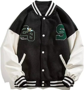 แจ็กเก็ตทีมตัวแทนไวรัส OEM พร้อมโลโก้ที่กำหนดเองเสื้อแฟชั่นใหม่ล่าสุดเสื้อแจ็คเก็ตสำหรับทุกเพศ - Product Image 5