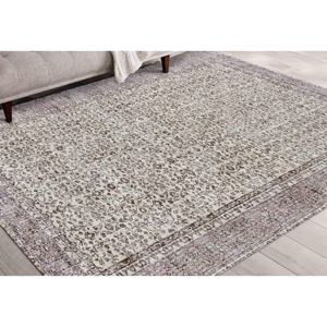 Floral Vintage Style Turkish <b>Rug</b>: <b>Thin</b> Non-Slip Carpet,Nonwoven <b>Thin</b> <b>Rug</b> - Product Image 1