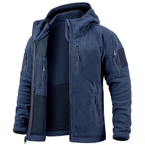Venta al por mayor personalizada chaqueta de invierno de los hombres con capucha de color sólido de lona impermeable a prueba de viento cremallera cierre bolsillos estilo formal - Product Image 1