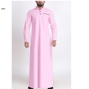 Islamic Clothing Long Sleeve Plain Blank Breathable <b>Mens</b> <b>Thobe</b> Jubbah New Arrival Custom Made Hot Selling Jubba <b>for</b> <b>Men's</b> - Product Image 1