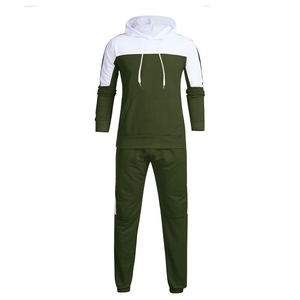 Personalizado 100% algodón hombres Jogger conjunto bordado Etiqueta Privada sudaderas con capucha y sudaderas chándal de los hombres con capucha - Product Image 6